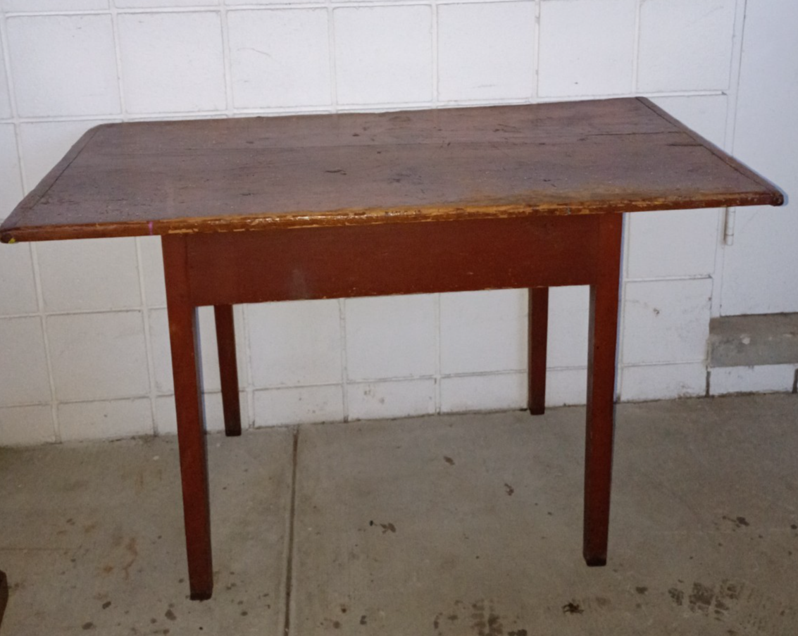 American Pine 1 board Top tavern table pegged 42L 26"h 23"d Desk work we deliver